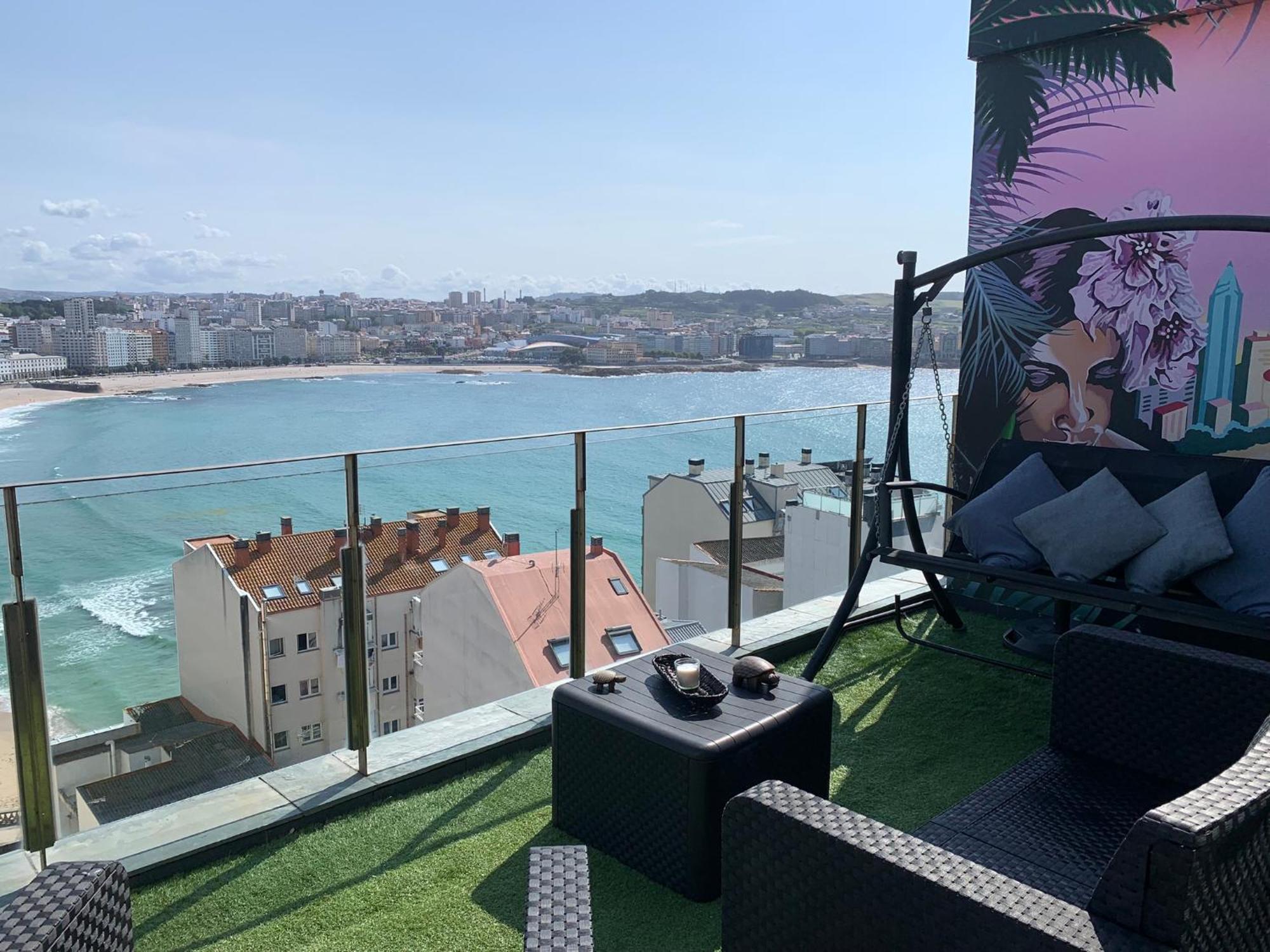 Apartamento Vistas Coruna 3 Habitaciones A Coruña Dış mekan fotoğraf